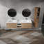 -inch Wall-mounted Bathroom Vanity With Sink, Side Cabinet, Soft Close Doors, And Kd-packing Combo Design