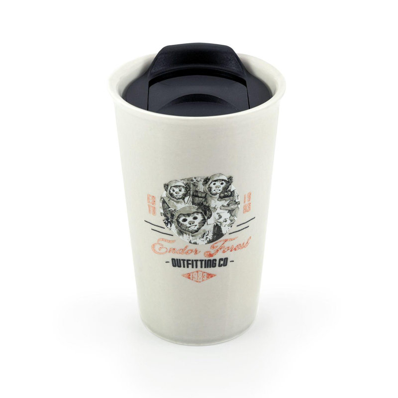Tasse en céramique avec couvercle Star Wars Ewok | Endor Forest Outfitting Co. | 12 onces