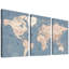 Carte du monde «Blue Global Antique Atlas-87392624-87392622-119402843