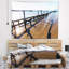 Boardwalk en bois sur plage tapisserie sea bridge-28507255