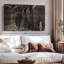 «Wooden Textured Elephants» sur toile-98978590