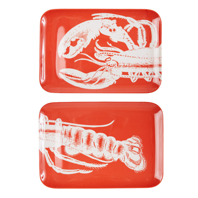 ENSEMBLE PLATEAU À DEUX PIÈCES DE HOMARD