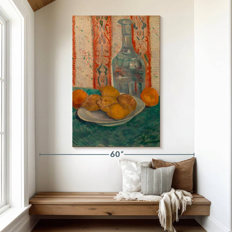 Carafe et plat avec agrumes Yarlin, H 51 po x l 34 po
