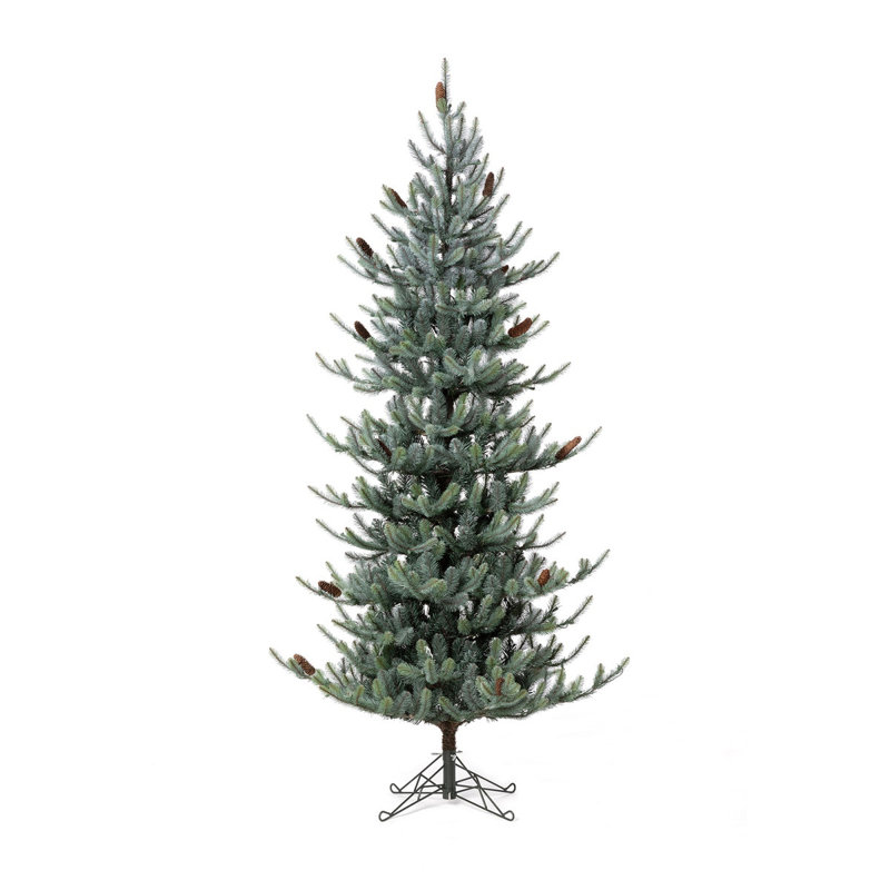 Lighted Artificial Spruce Christmas Tree, 7.5' H
