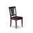3 Piece Modern Dining Table Set Contains a Round Wooden Table with Dropleaf and 2 Faux Leather Kitchen Dining Chairs, 42x42 Inch, Black & Cherry-538234534-538234533