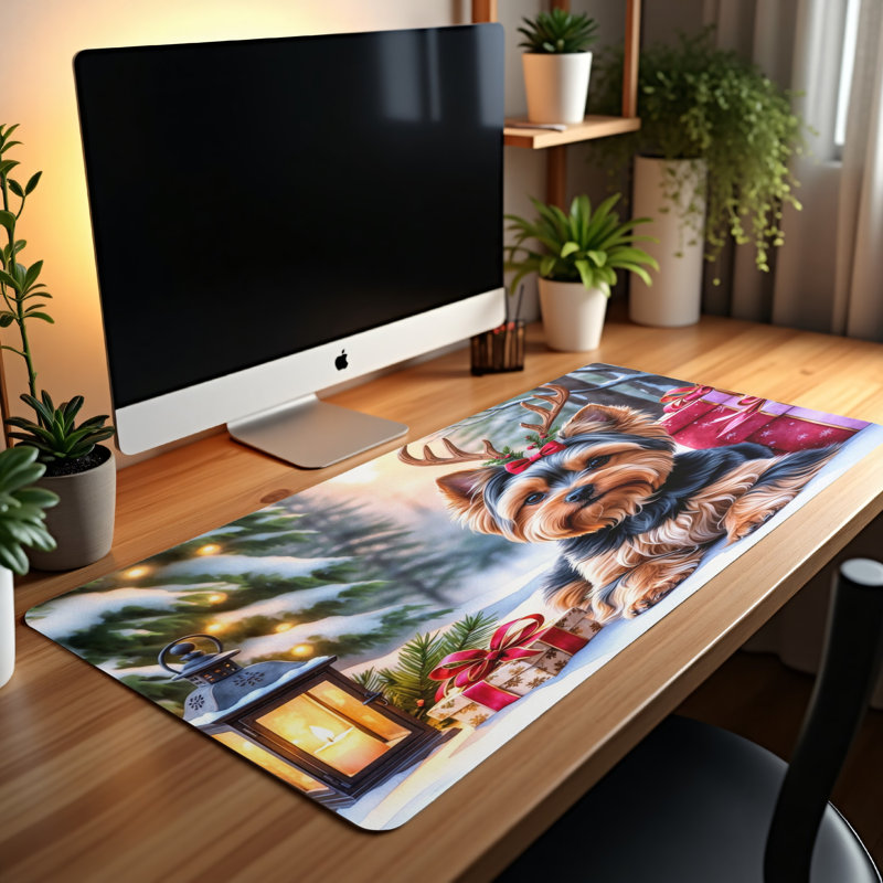 Polyester Desk Pad, 14.4x12.1