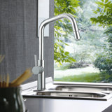 Mitu Pull Out Single Handle Kitchen Faucet