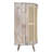 Mixed Materials Console Table With Cane Doors And Practicality Tv Innovative Design
