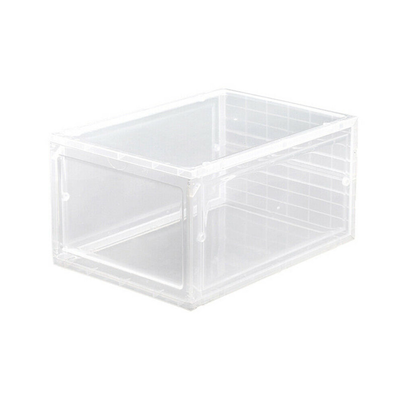 Boîte de rangement magnétique pour chaussures empilable, Transparent