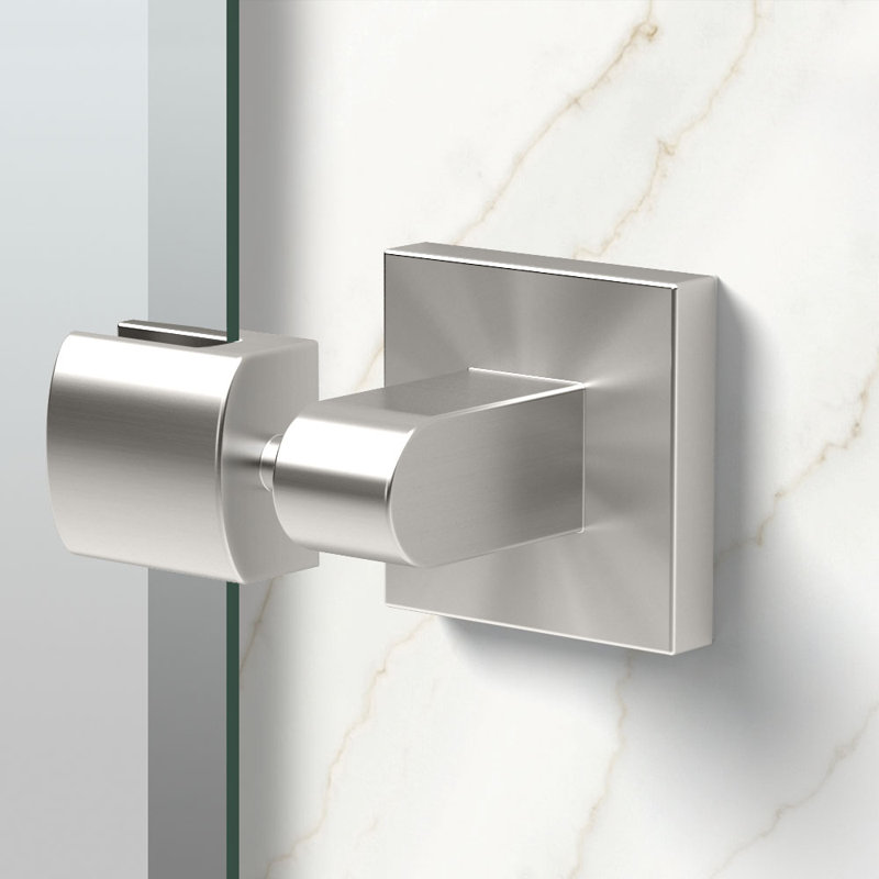 Elevate Frameless Oval Wall Mirror | Bathroom Vanity Pivoting and Beveled Mirror, 26.5" H x 24" W, Satin Nickel