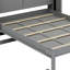 Armoire lit escamotable Murphy avec tablettes intégrées et relevage hydraulique-106950507-106950509