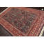 Tapis rouge noué à la main de conception unique 5 pi 9 po x 8 pi 9 po