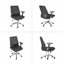 Fauteuil de direction en cuir Lanika 400 Series 4SCH1602-61569131