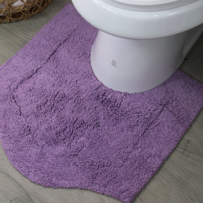 Morissette 100% Cotton Contour Mat 20"x20", Purple