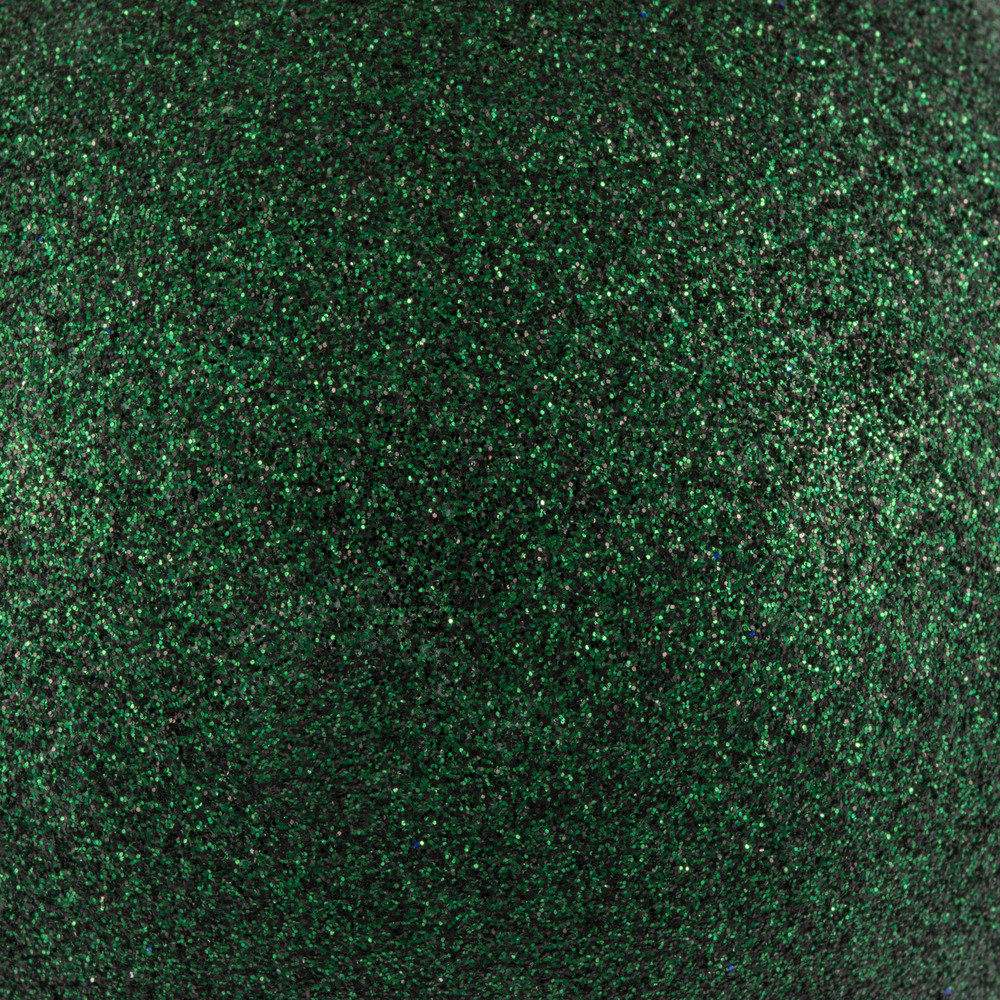 Holiday Décor Ball Ornament, 4" H x 4" W x 4" D, Midnight Green