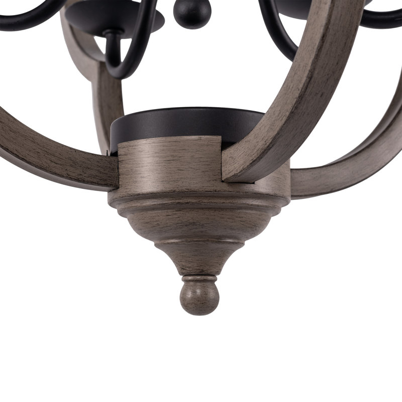Lustre à 6 lumières Dobson, H 64 po x l 50 po x P 50 po