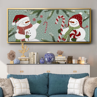 Frosty x 2, toile encadrée