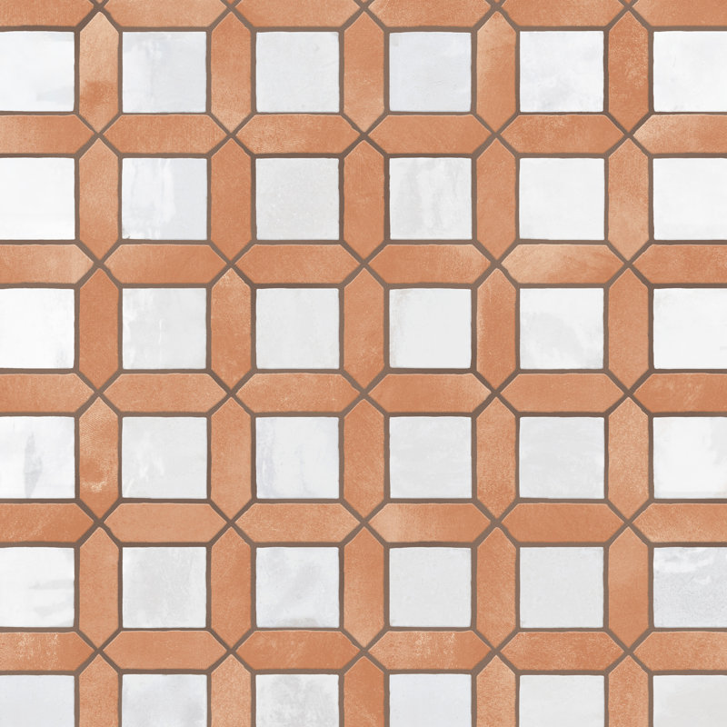 Picket Arenta 14-5/8 In. X 22-1/2 In. Porcelain Floor And Wall Tile, Brown/Blue