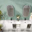 Meuble-lavabo moderne et spacieux avec lavabo en céramique, finition blanche brillante pour la salle de bain