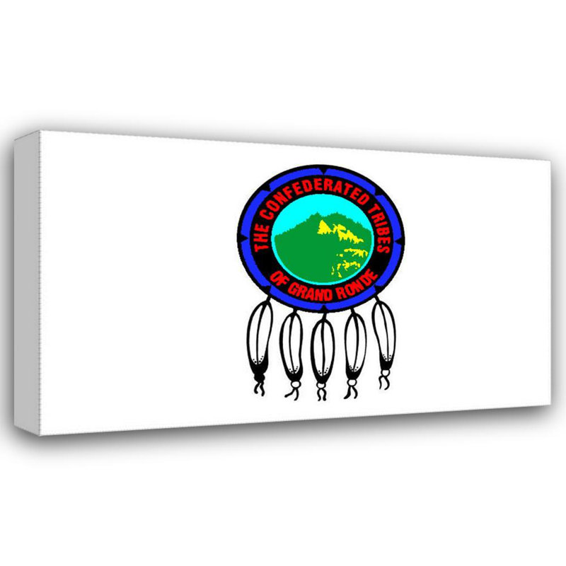 Native American Grand Ronde, 11" H x 18" W