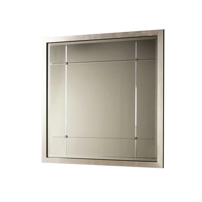 Beaumont Square Mirror-Silver Leaf