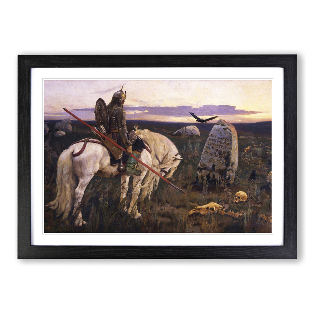 Knight at the Crossroads by Viktor Vasnetsov - Picture Frame Painting