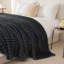 Striped Plush Lightweight Throw Blanket, Ultra Soft & Cozy for Sofa Couch Bed, Machine Washable-125310134-125310133