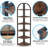 6 Tier Rustic Brown Corner Shelf
