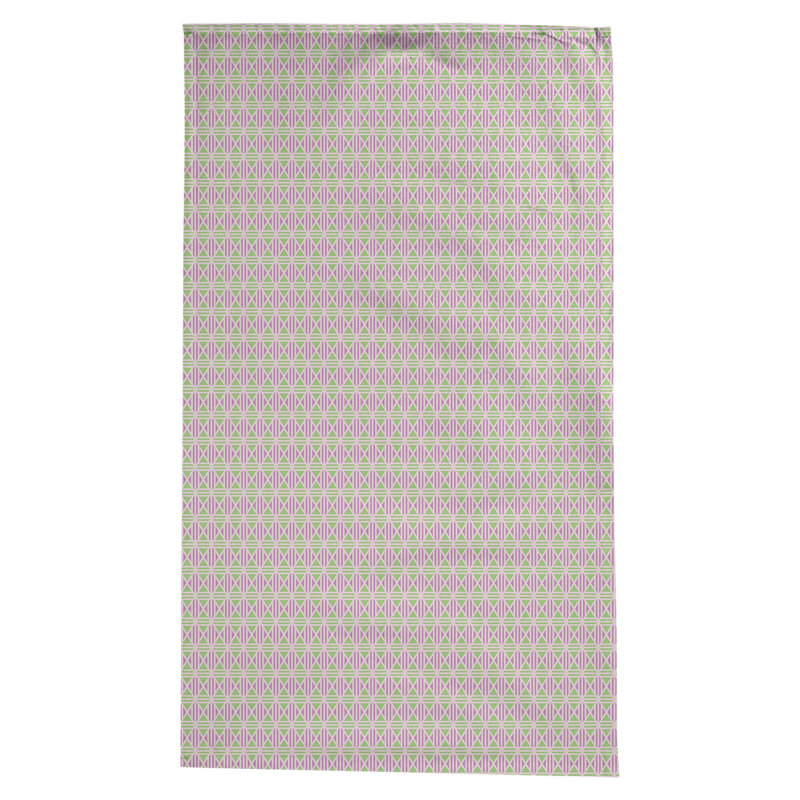 Nappe losanges doublés Leffel, Rose et pastel