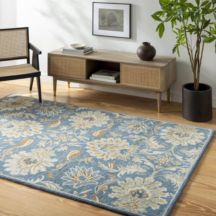 Arfath Wool Damask Indoor Rug