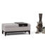 Oregon 42"W Upholstered Storage Ottoman Bench with Lift-Top Lid and Tray
