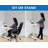 Mount-It! Adjustable Rolling Laptop Desk w/ Wheels, Standing Mobile Workstation Cart w/ Spring Lift