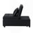 Folding Ottoman Sofa Bed Black