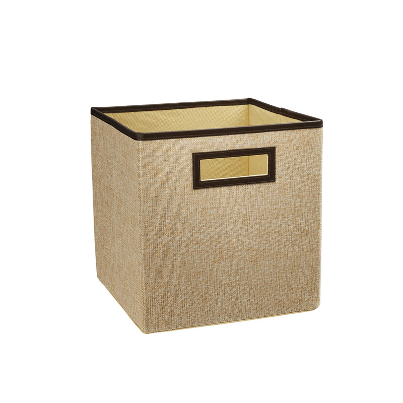 Bac de rangement en tissu 11 ", Beige