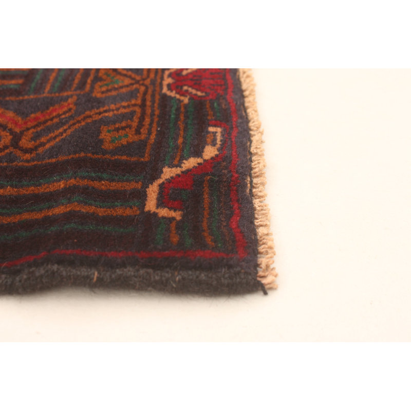 Tapis rouge foncé Lynnisha 3 pi 8 po x 6 pi 7 po