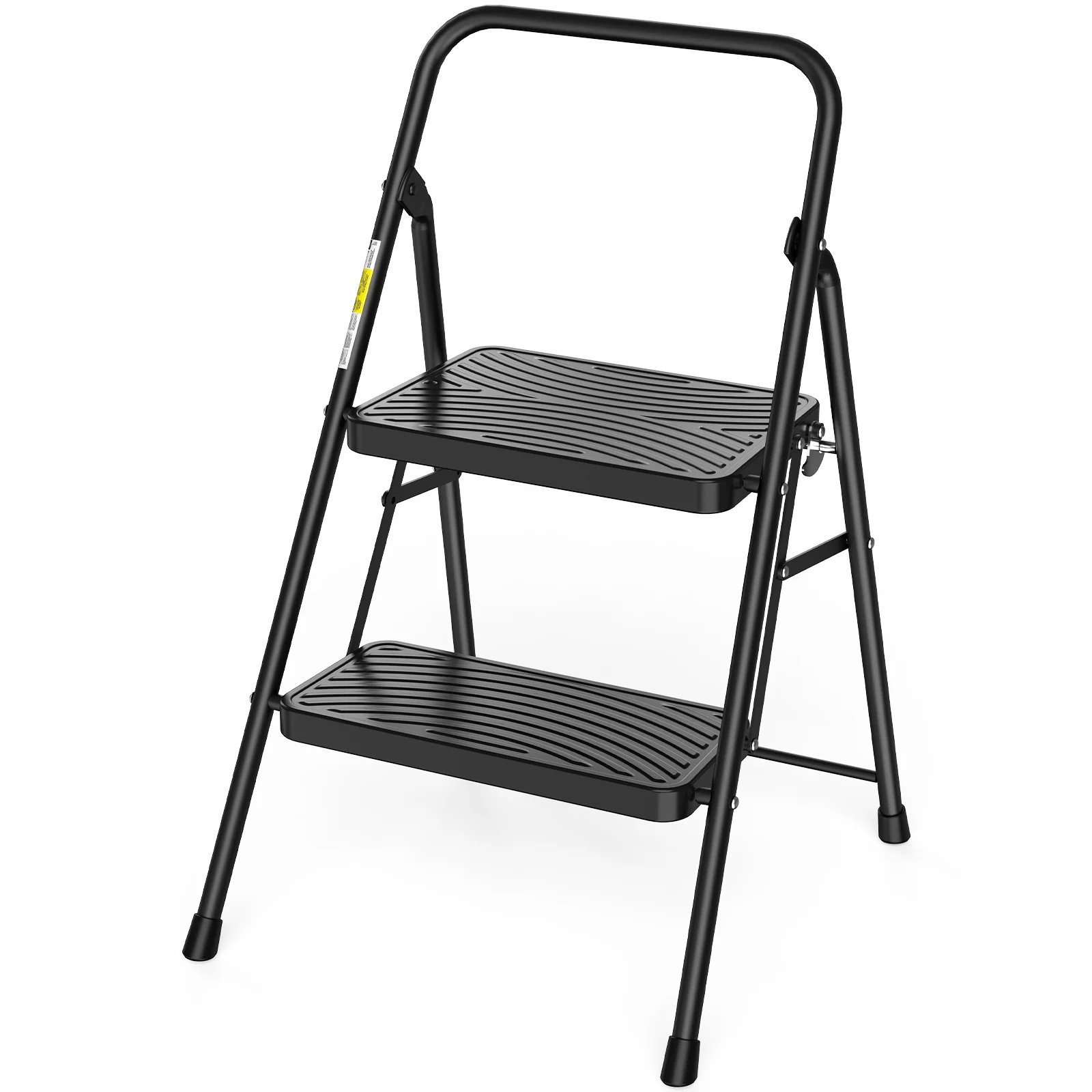 WFX Utility™ 2 Step Ladder, Folding Step Stool for Adults with Wide Anti-Slip Pedal, Sturdy Portable 2 Step Stool, Lightweight, Black & Reviews | Wayfair