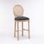 Chaise d'appoint empilable en gris foncé antique