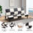Convertible Faux Leather Living Room Sofabed-97850909