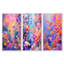 Coral Reef Fish Paradise - art mural encadré 3 pièces-129012955-129012950