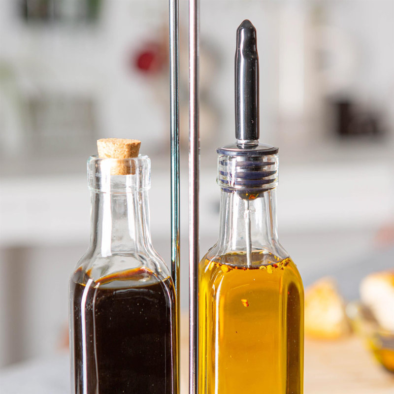 Glass Oil & Vinegar Cruet Set