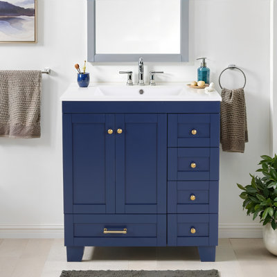 Meuble-lavabo 30 po avec lavabo en céramique