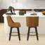 Tabourets de bar et de comptoir Loriell avec structure en bois massif-1010717036-1010717034-1010647124