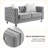 Eghosa 59.84'' Velvet Sofa-1305079493