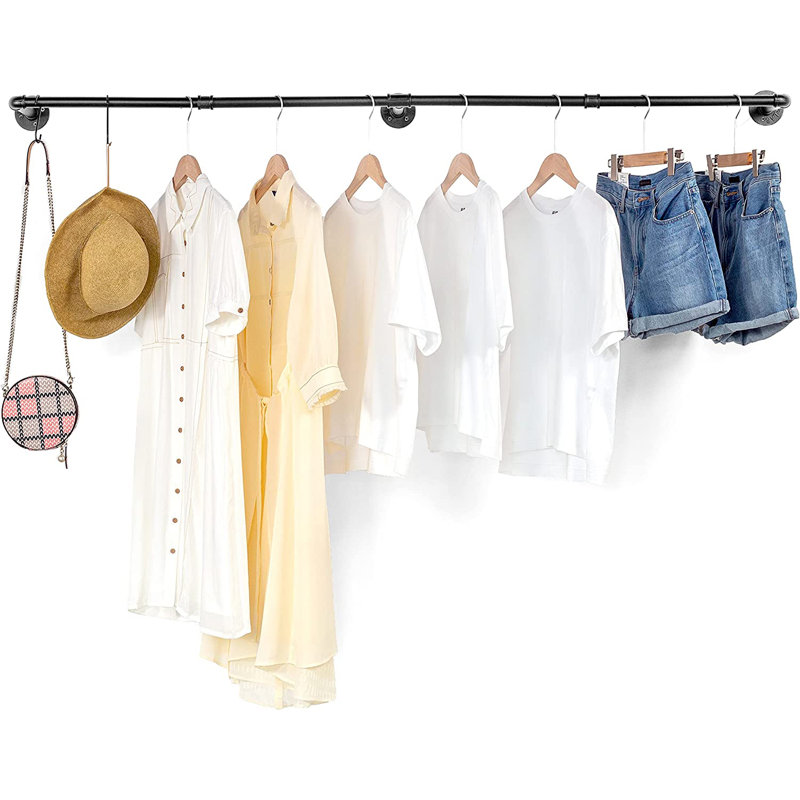 Haber 70'' Metal Clothing Rack