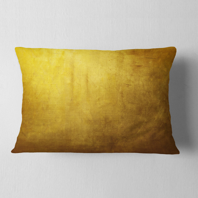 Gold Texture - Abstract Printed Throw Pillow