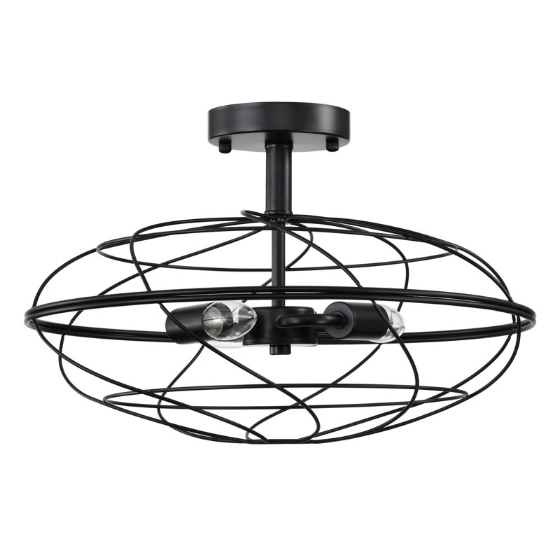 Plafonnier semi-encastré 3 lumières 16,5 po