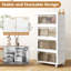 44 Gal 4-Pack Stackable Plastic Storage Bins with Lid for Bedroom Living Room