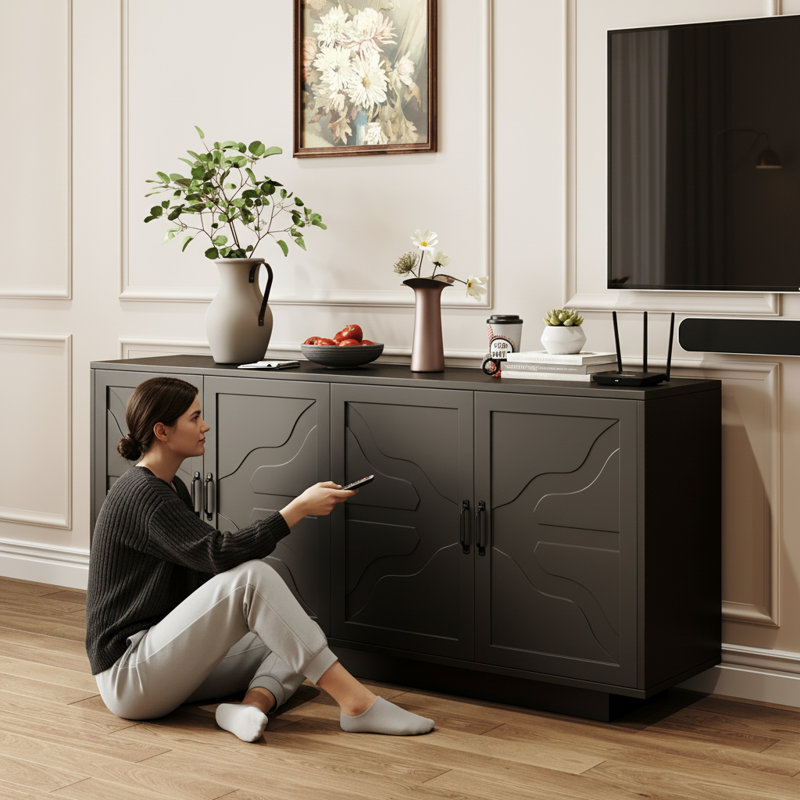 Farmhouse 68" Sideboard Buffet Cabinet | Gift Idea