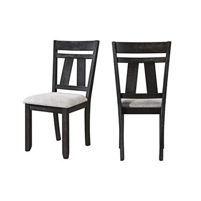 Chaise d'appoint rembourrée (ensemble de 2)