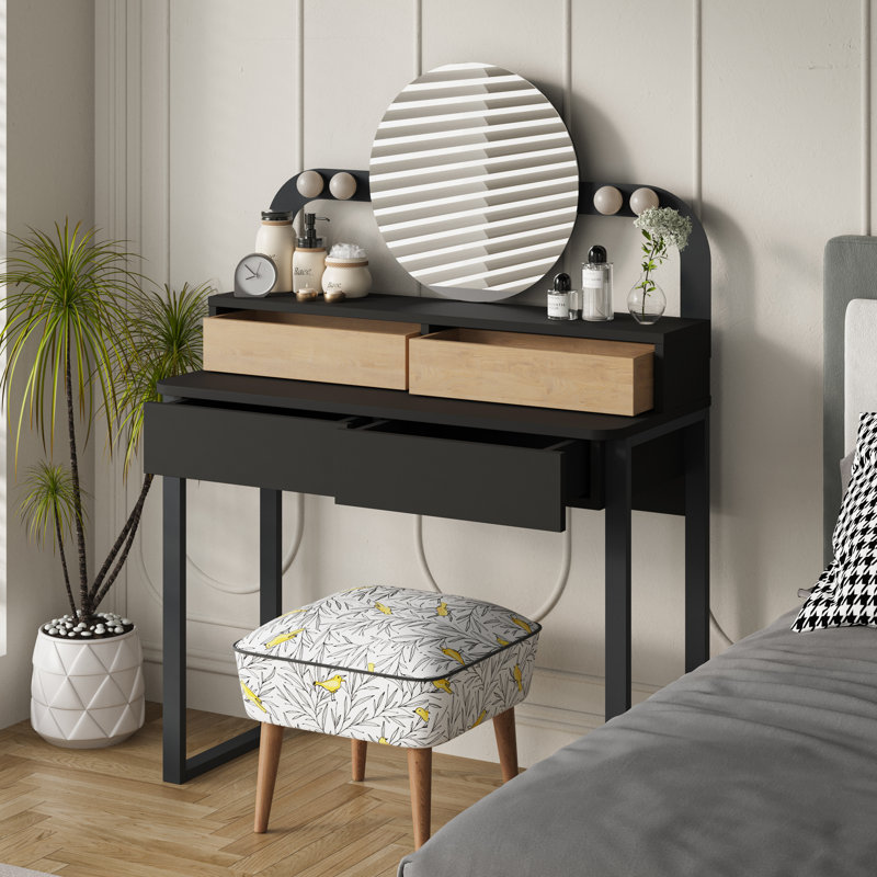 Dressing Table, Black Sapphire Oak